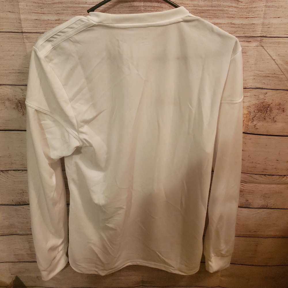 2 for 20!! Adidas Small Long Sleeve White Shirt - Picture 3 of 5